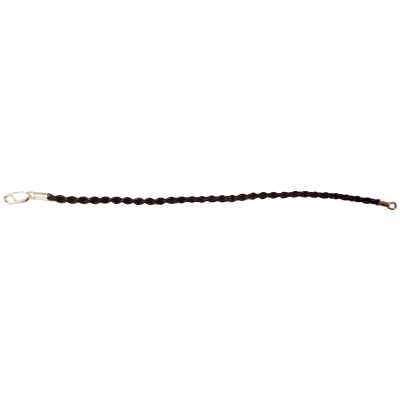 Black Leather Silver Charm bracelet 